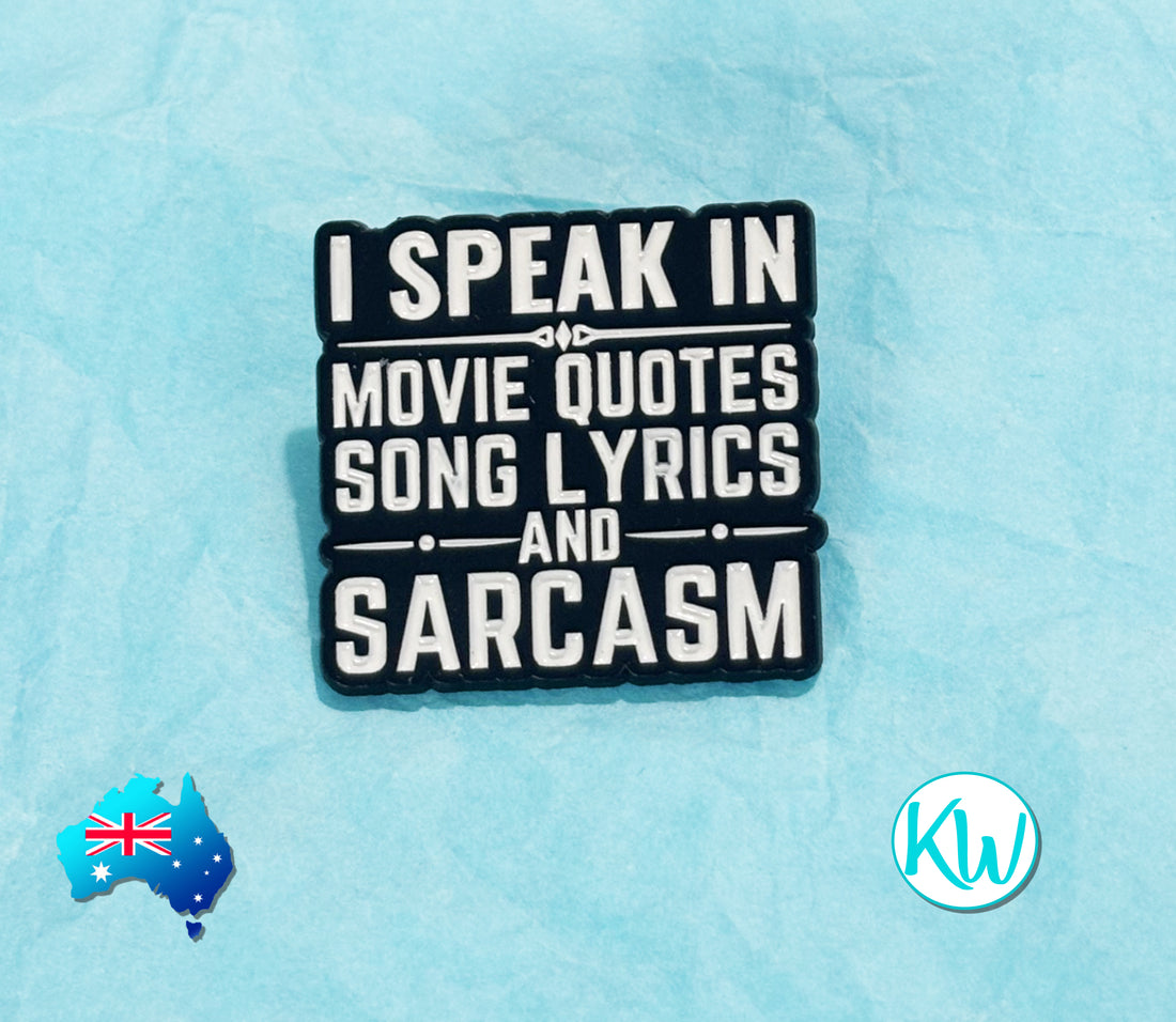 Funny Enamel Pin Speak in Movie Quotes KimWestART