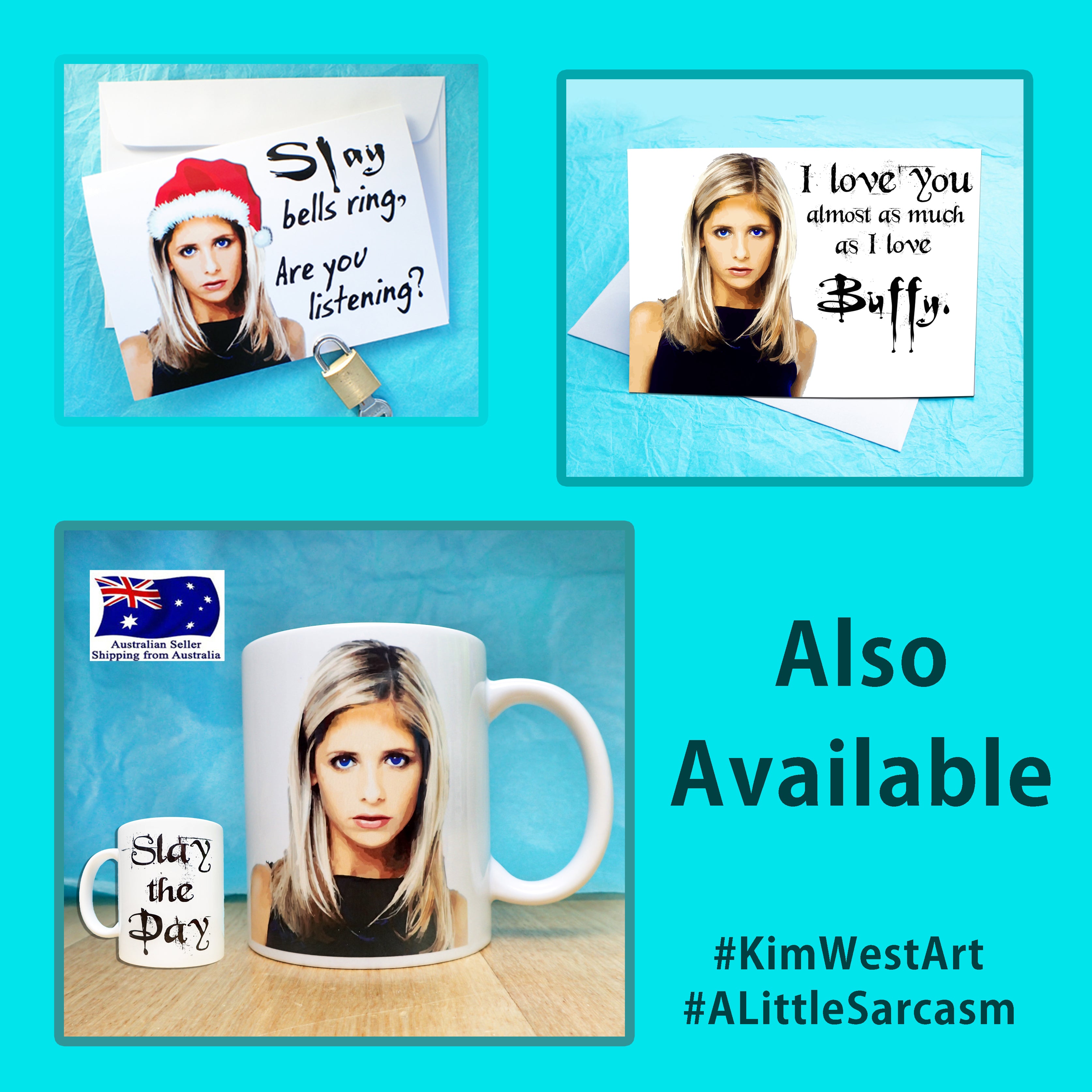 Buffy Novelty Coffee Mug KimWestARt