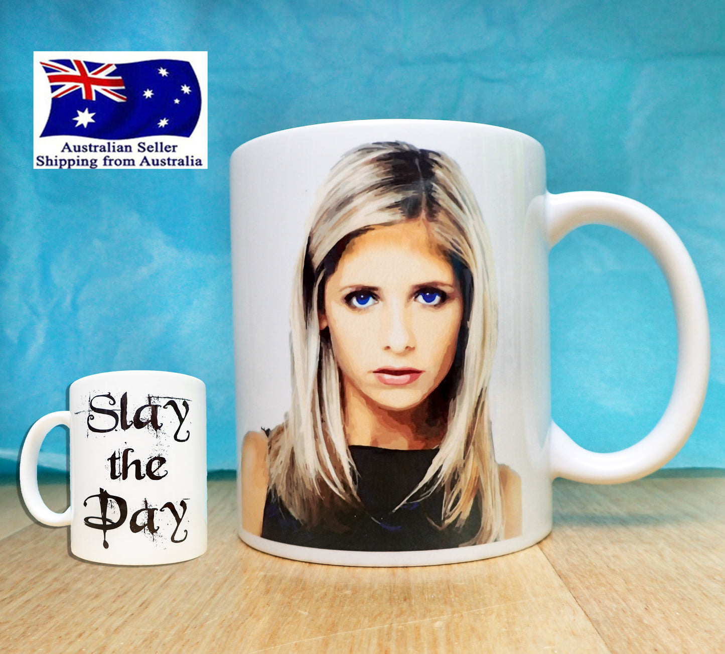 Buffy Novelty Coffee Mug KimWestARt