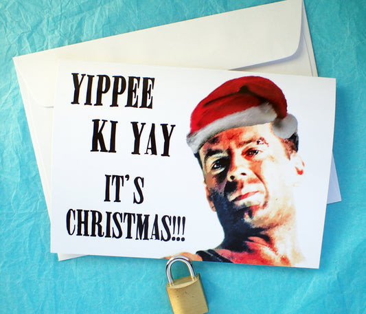 Die Hard Christmas Card KimWestARt