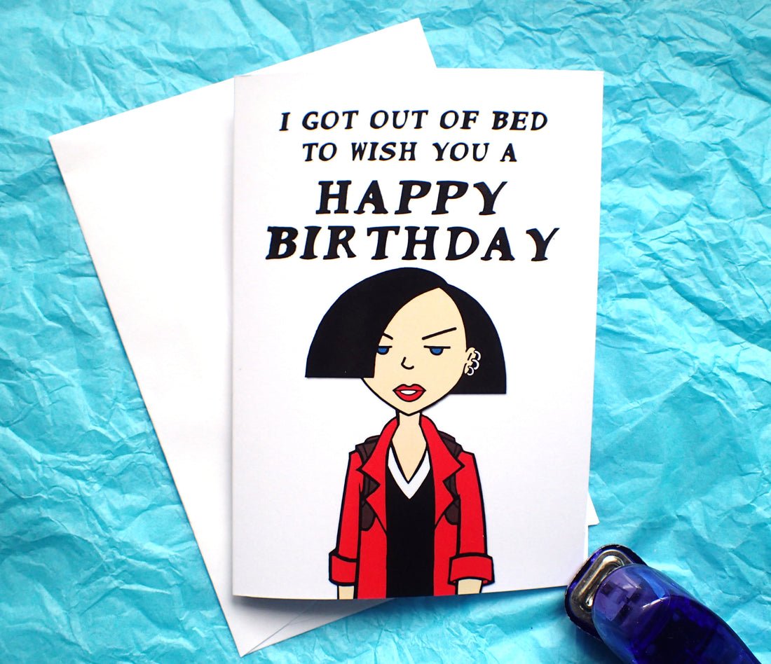 Jane Lane Funny Birthday Card KimWestARt