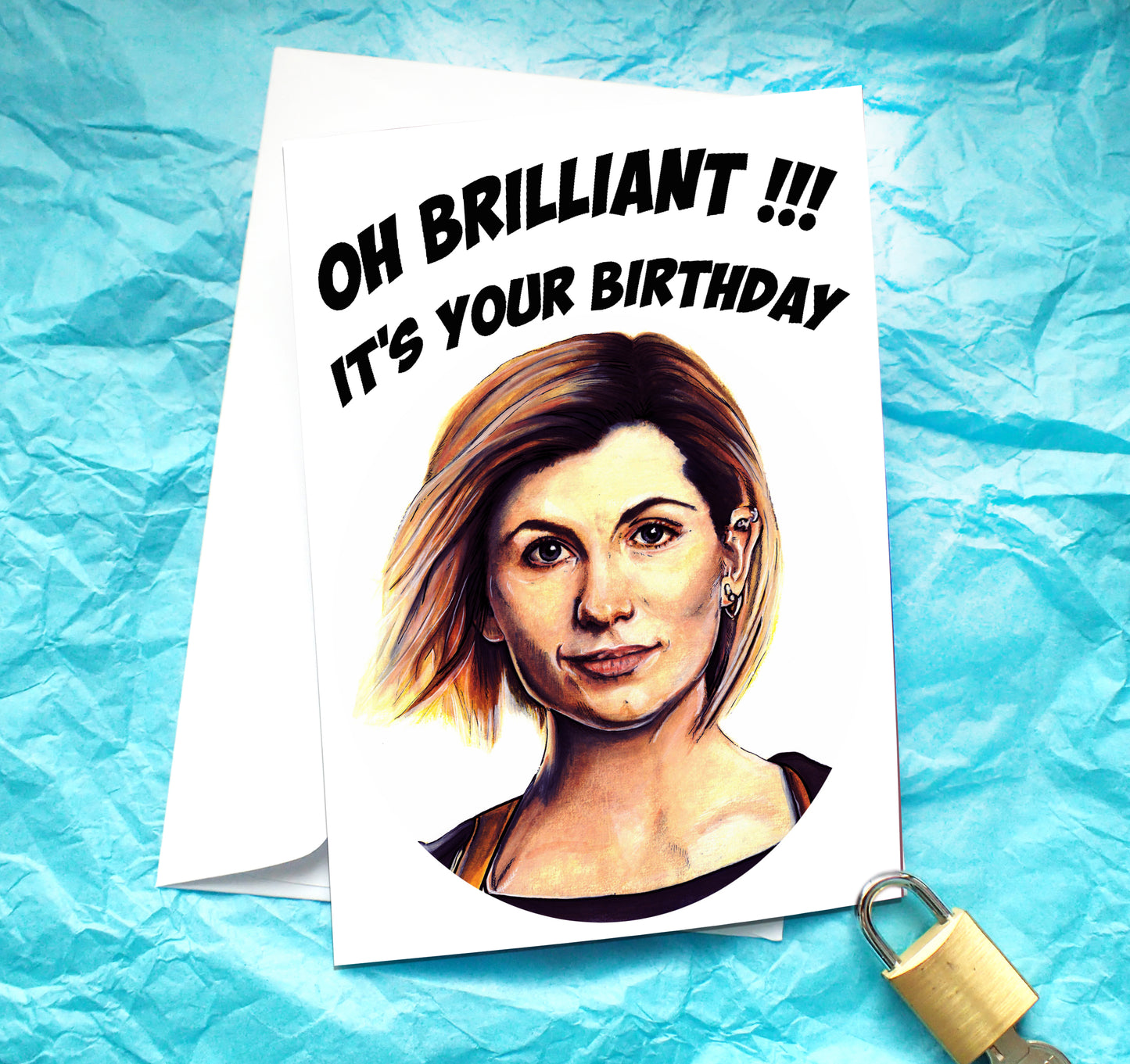 Brilliant Doctor Who Birthday Card KimWestARt